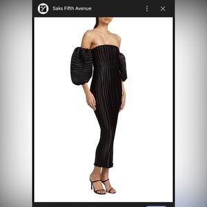 L’Idee Chic Black Pleated Dress